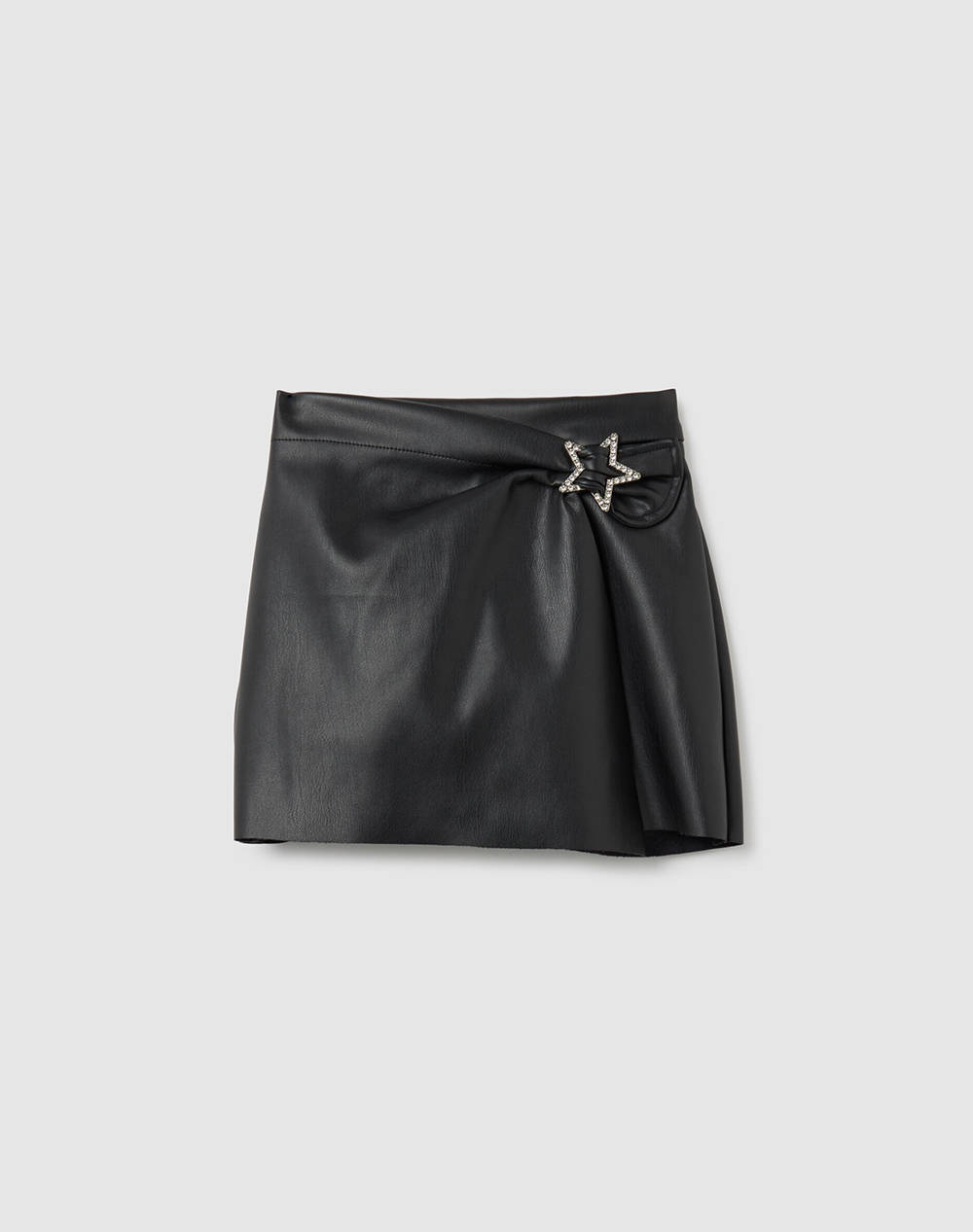 OVS FAKE LEATHER SKORT W/APP