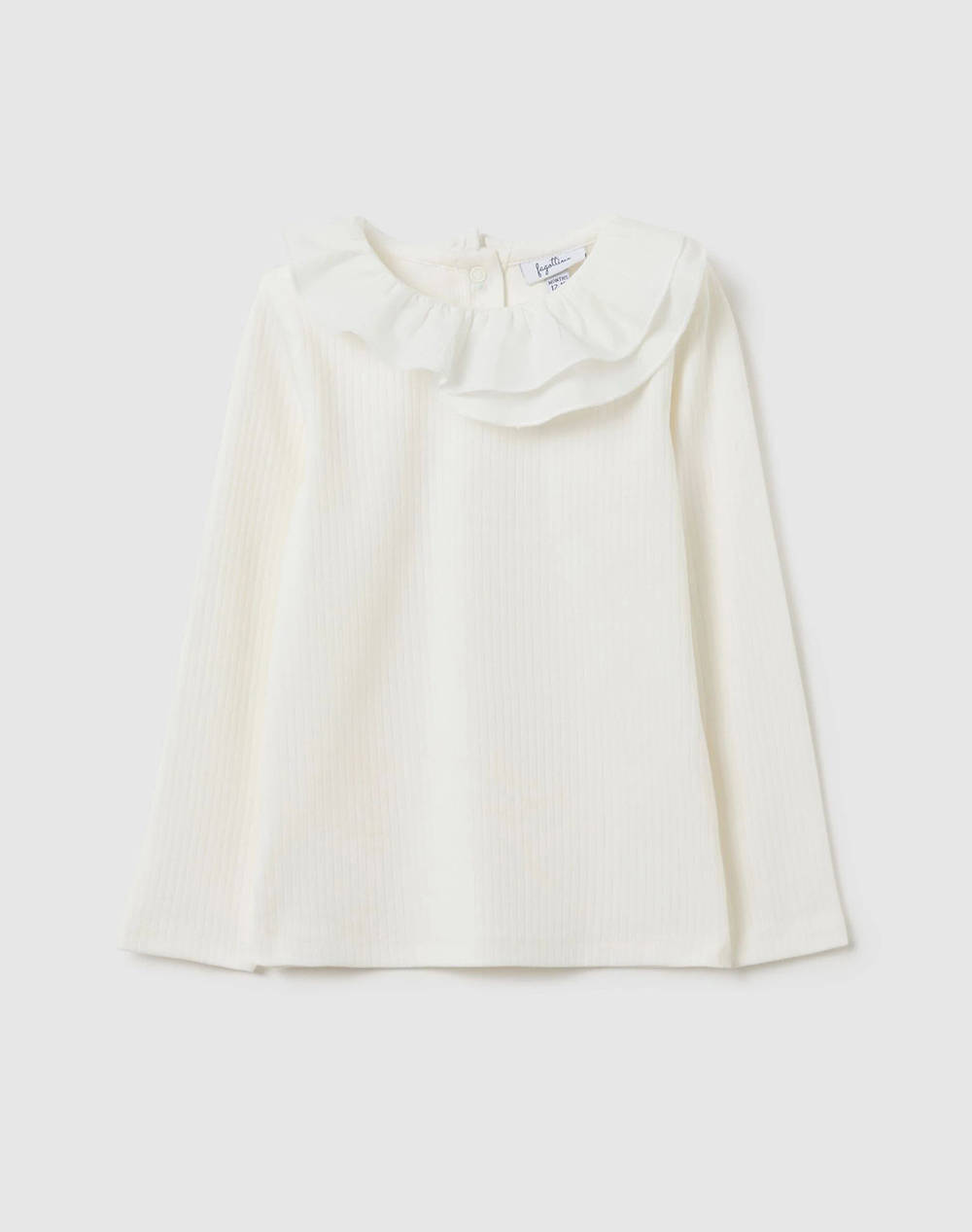 OVS RIB TSH W/WOVEN COLLAR