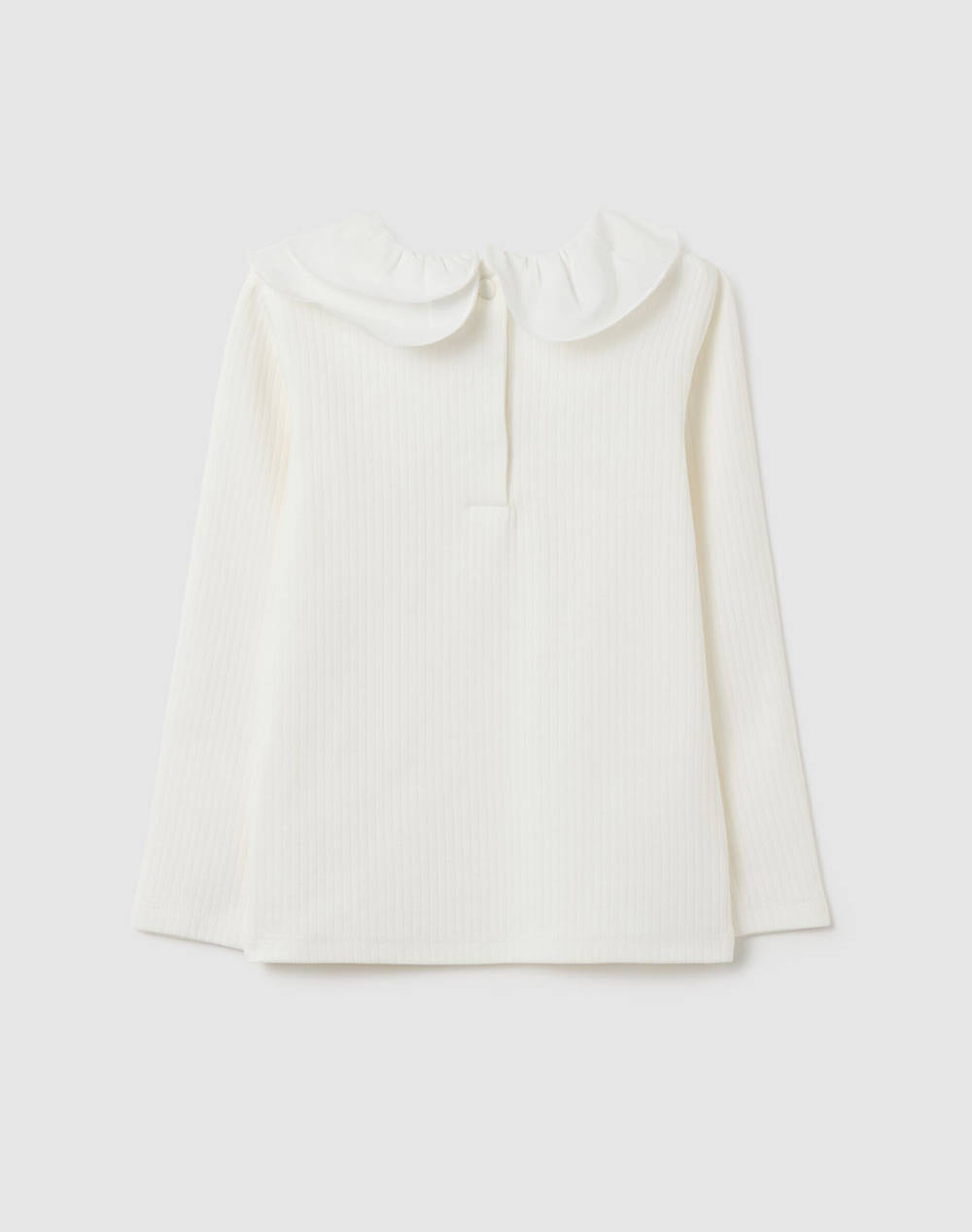OVS RIB TSH W/WOVEN COLLAR