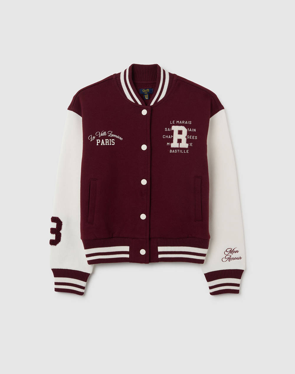 OVS BOMBER FLEECE W/POCKETS