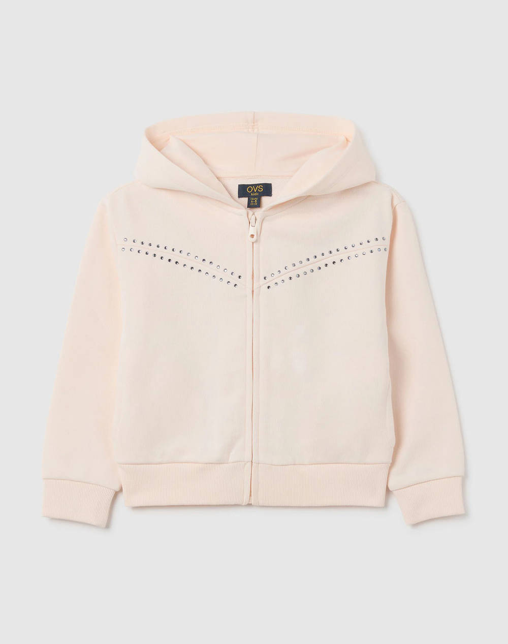 OVS HOODIE FULL ZIP W/FRINGES