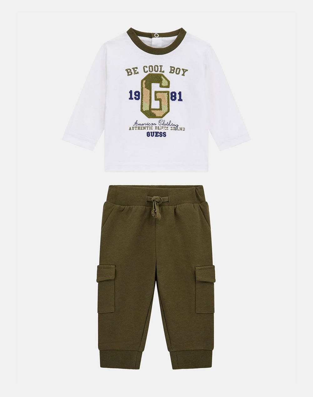 GUESS SET LS T-SHIRT + CARGO JOGGER SET CHILDREN BOY