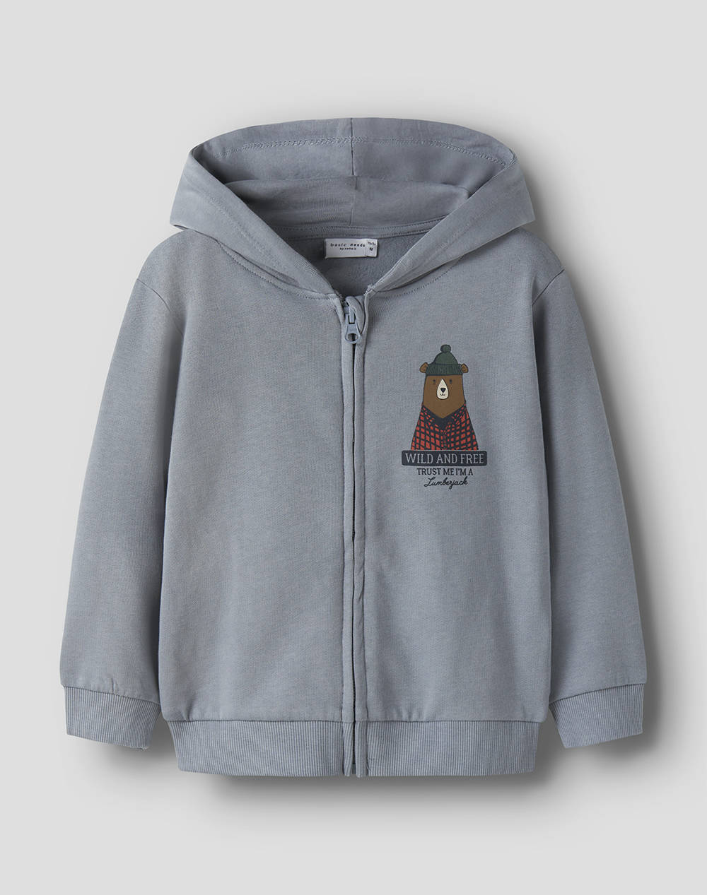 NAME IT NMMVOLTINUS NREG SWEAT CARD WH BRU