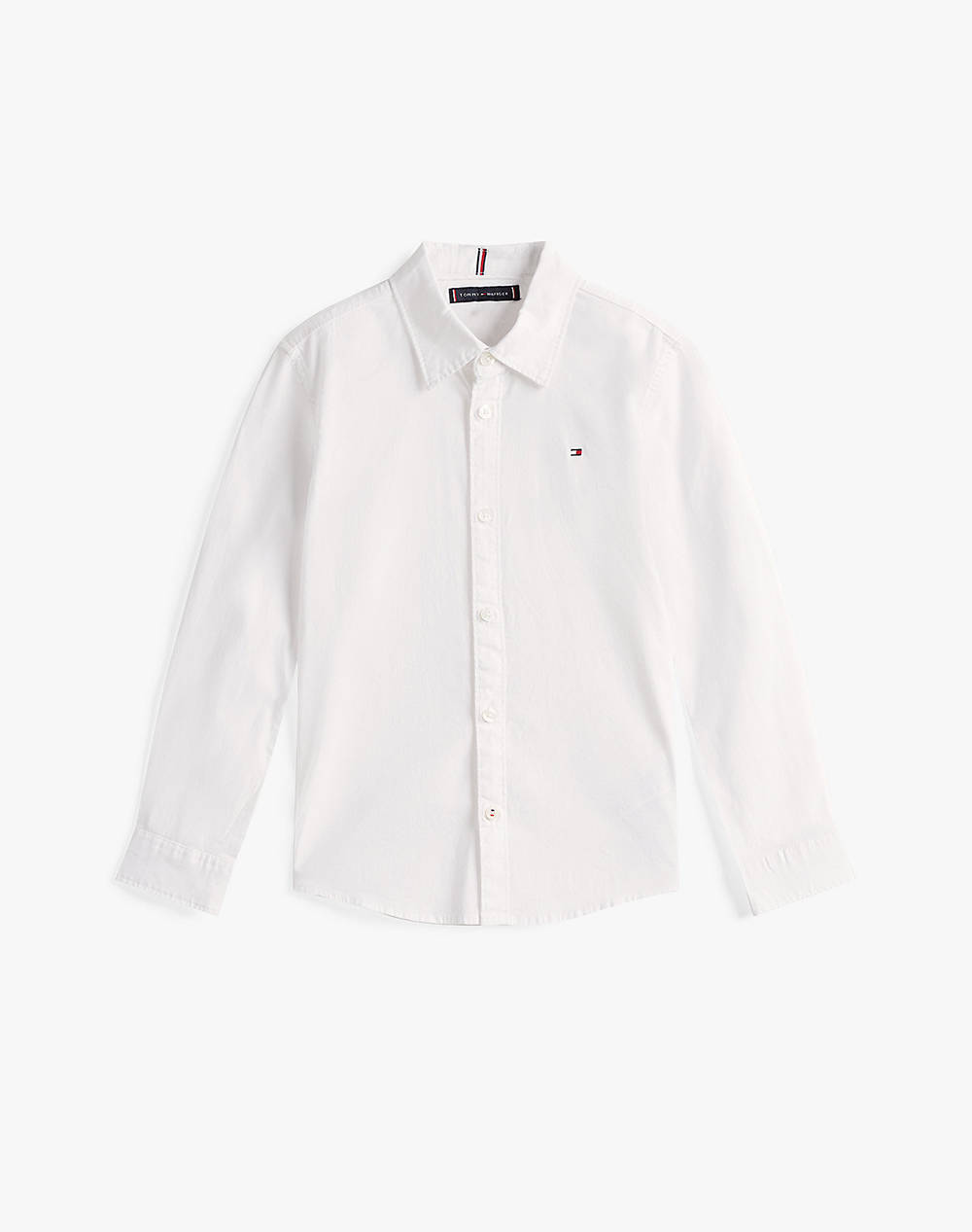 TOMMY HILFIGER SOLID STRETCH POPLIN SHIRT L/S
