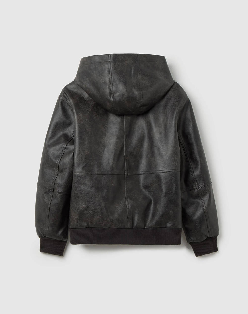 OVS FKLEATHER JACKET W/HOOD