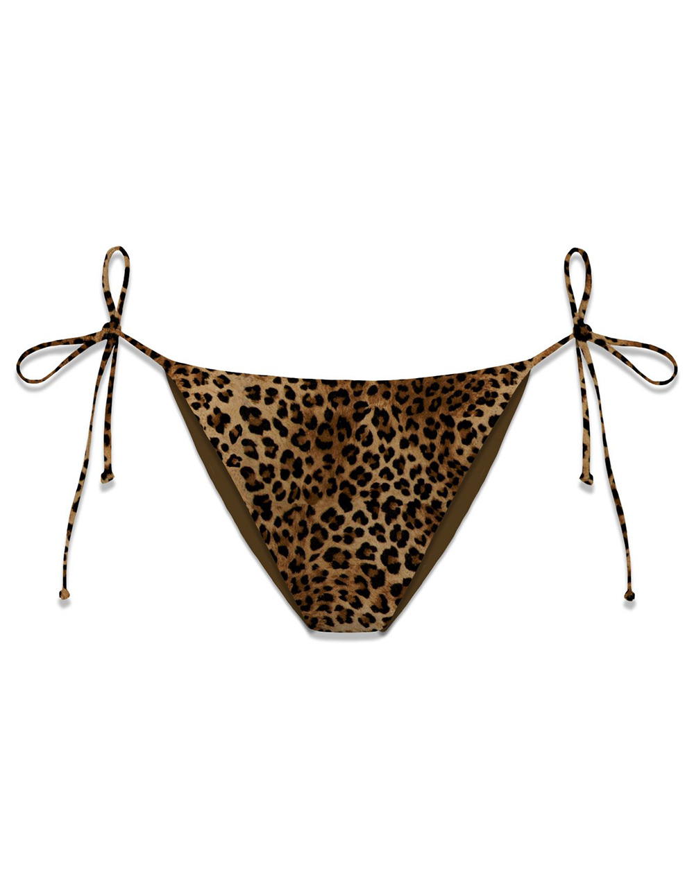 MC2 VIRGO-NORMAL COVERAGE BOTTOM WITH SELF- TIE FASTENINGS-SAND LEOPARD 19