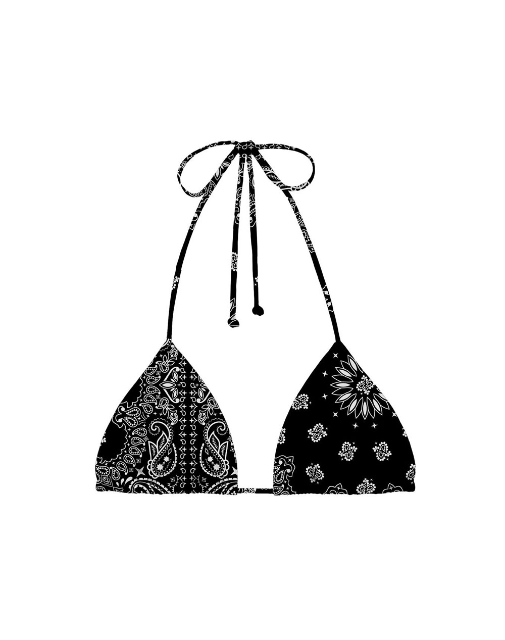 MC2 LEAH-FULL ADJUSTABLE TRIANGLE BIKINI TOP WITH REMOVABLE PADDING-BANDANNA ROUND 00