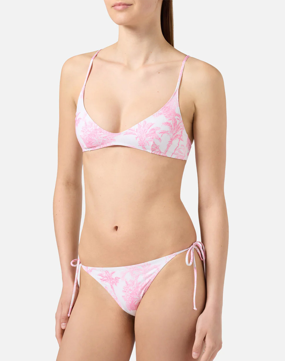 MC2 PALOMA-DEEP SCOOP BRALETTE TOP WITH BACK CLASP FASTENING-JUNGLE OCEANIA 0121