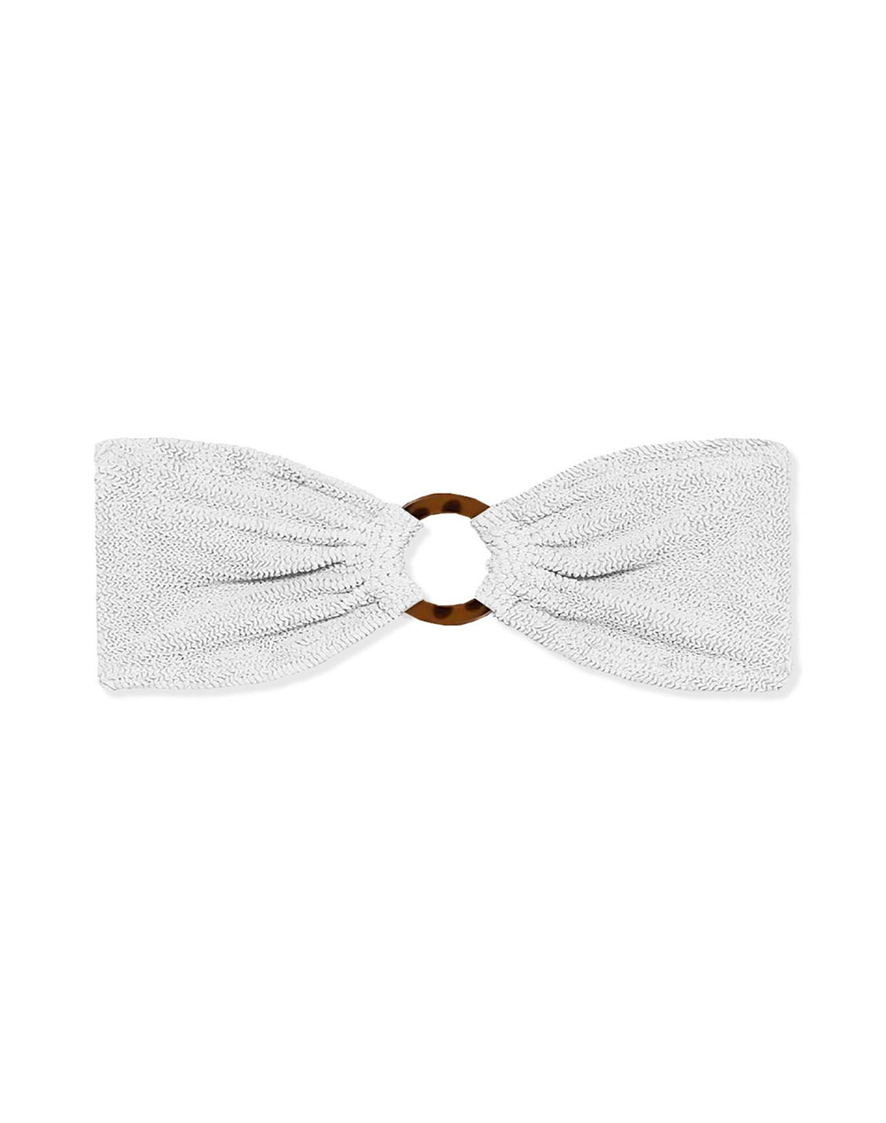 MC2 YULIA W-CRINKLE BANDEAU TOP WITH CENTRAL LOOP-CRINKLE 01 RING