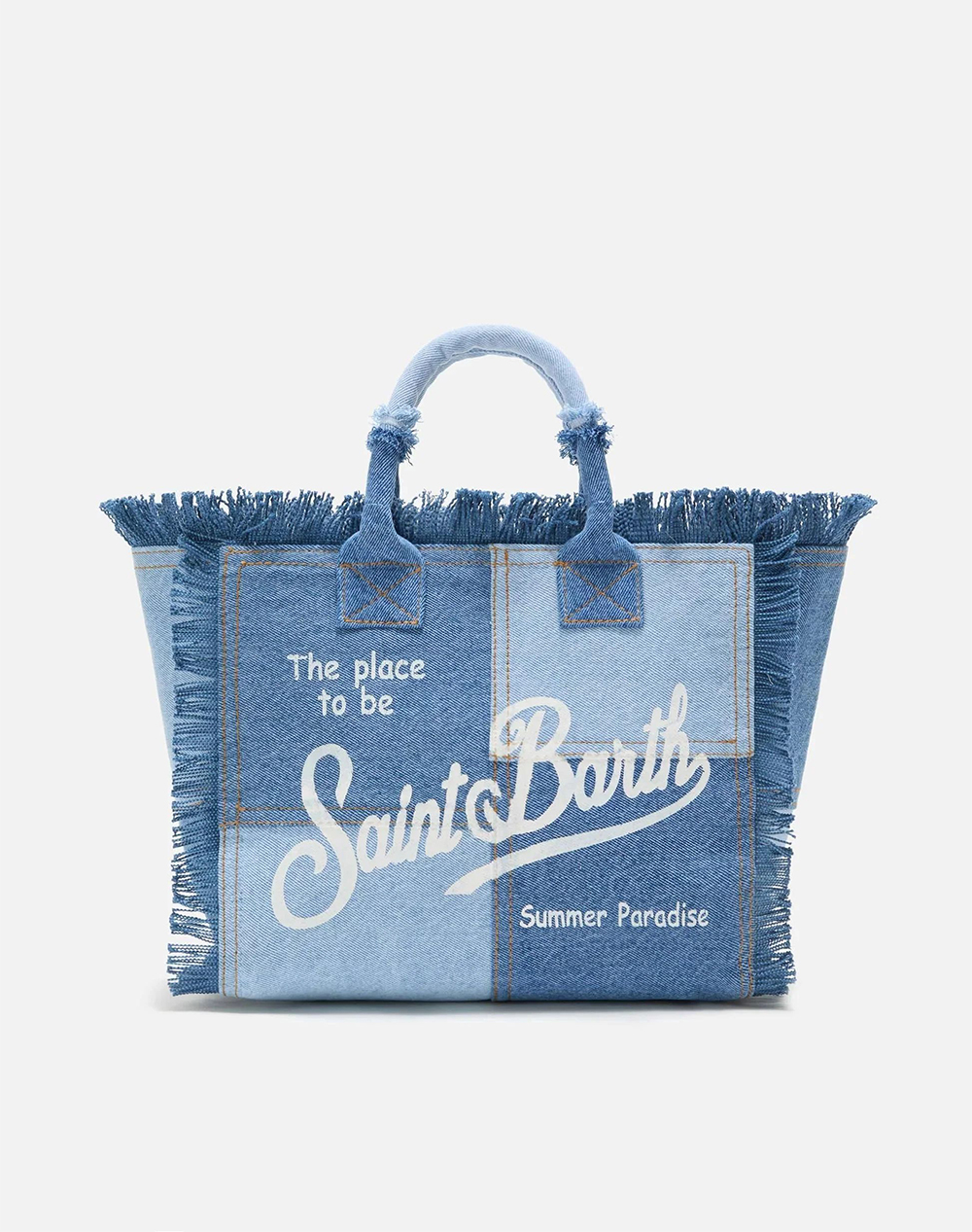 MC2 COLETTE-HAND BAG WITH STRAP-DENIM PATCHWORK
