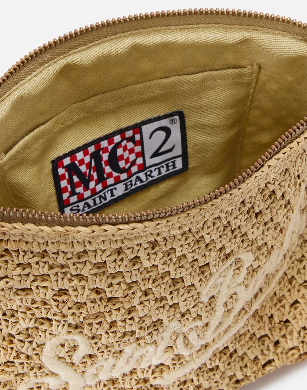 MC2 RAFFIA POUCH-POCHETTE-11 WAVE EMB
