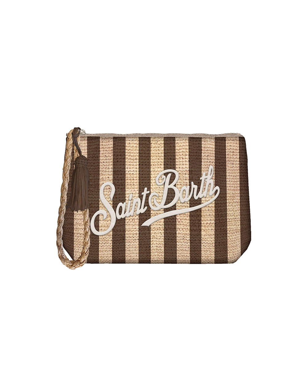 MC2 RAFFIA POUCH-POCHETTE-STRIPES S V 18 EMB
