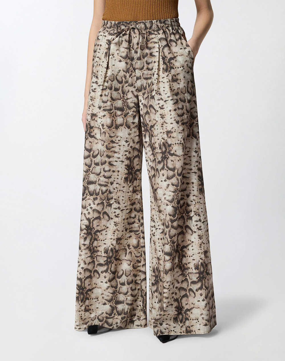 PINKO GUSSOLA PANTALONE POPELINE STA