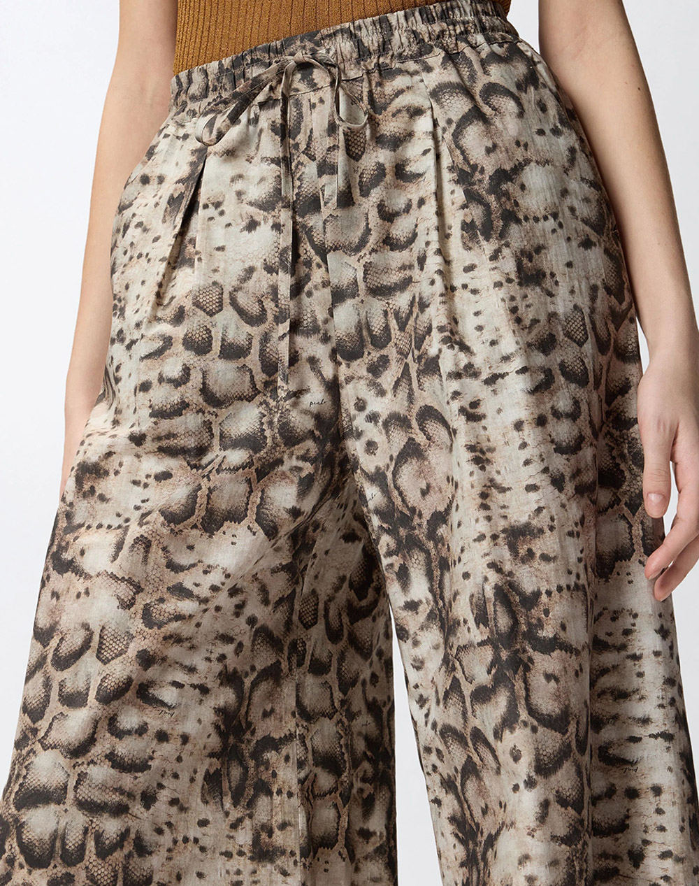 PINKO GUSSOLA PANTALONE POPELINE STA