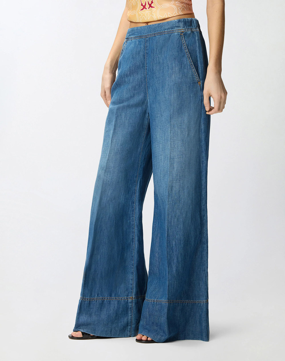 PINKO SPIAGGIA PANTALONE LIGHT DENIM