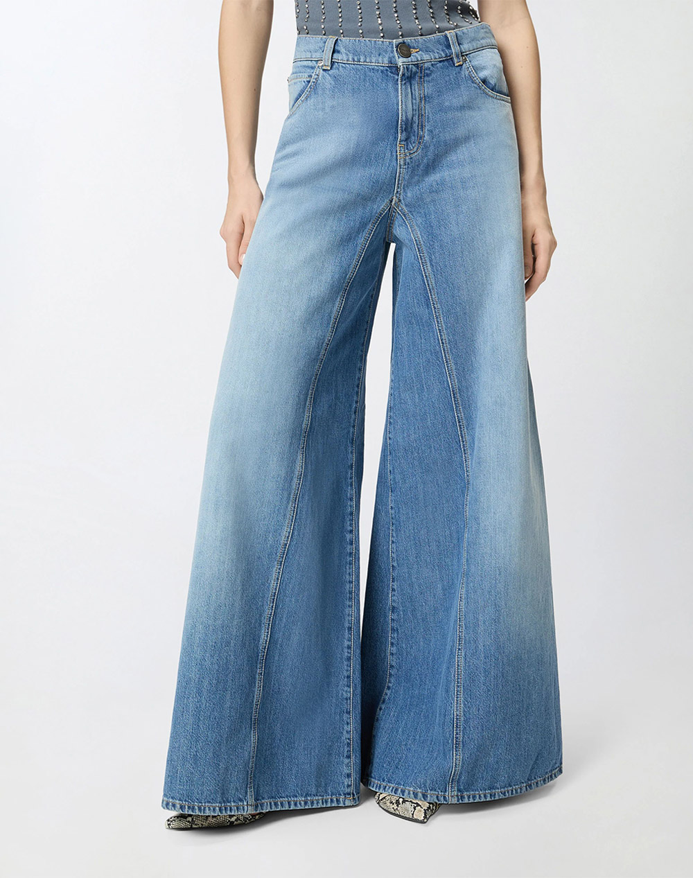 PINKO WINONA WIDE LEG MEDIUM WAVE DE