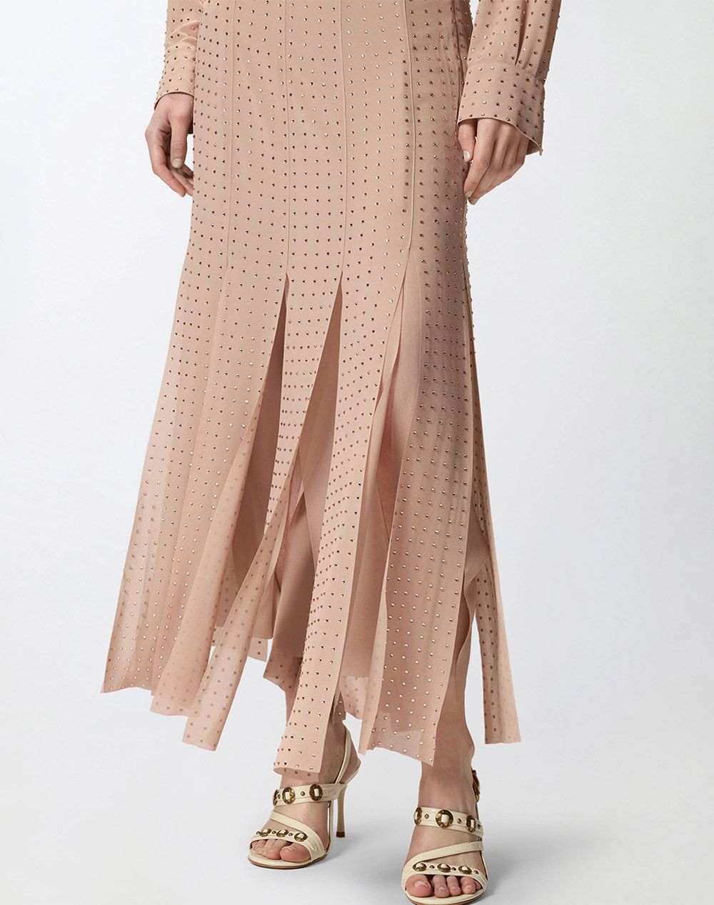 PINKO RUCOLA GONNA GEORGETTE FULL ST