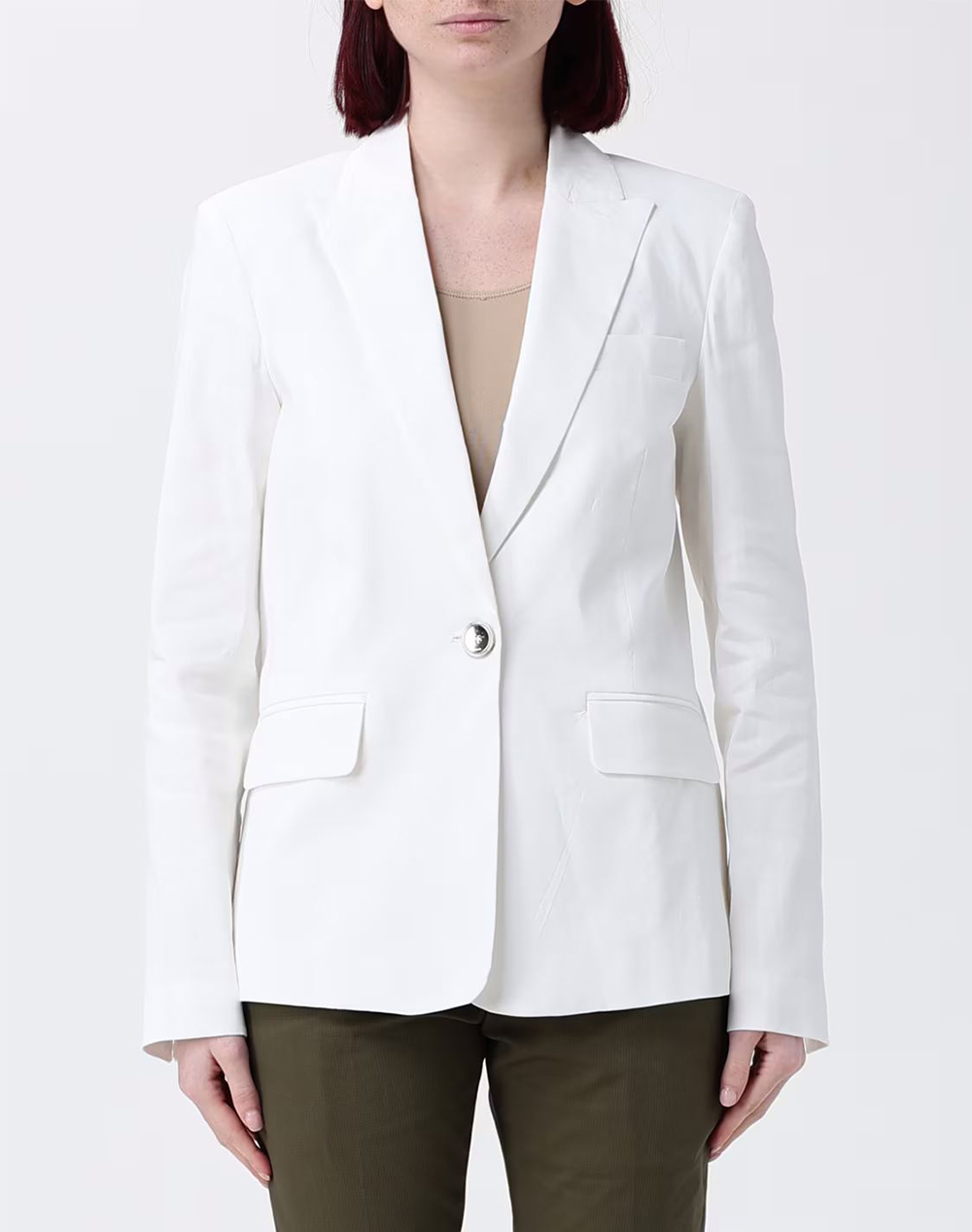 PINKO FREDA GIACCA LINO STRETCH