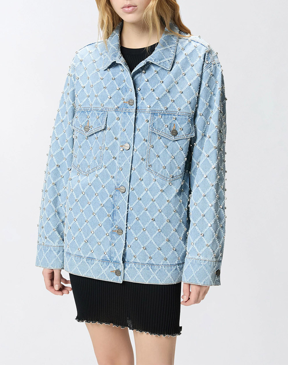 PINKO PIFFERAIO OVERSHIRT DIAMOND RI
