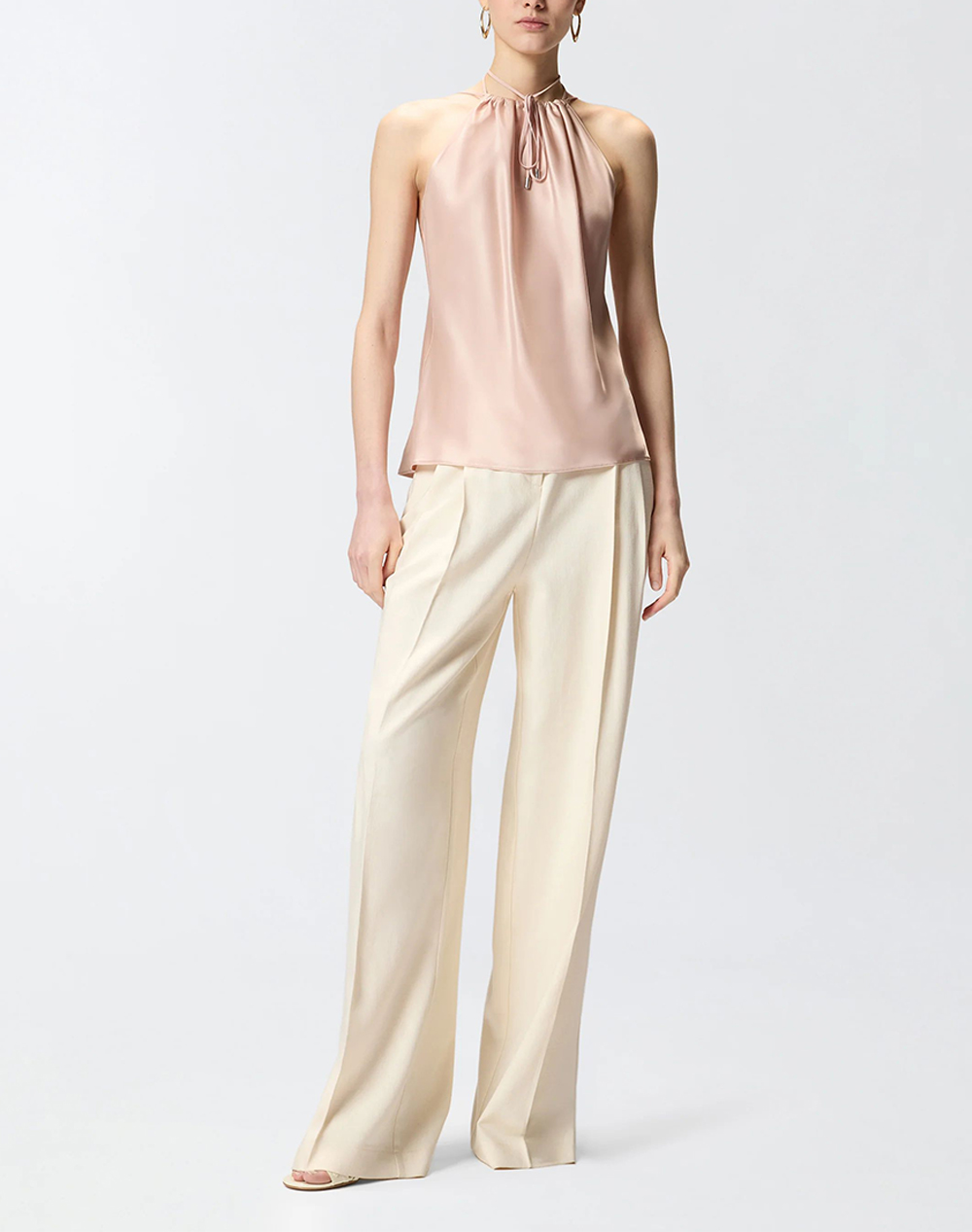 PINKO CAROTA TOP SATIN