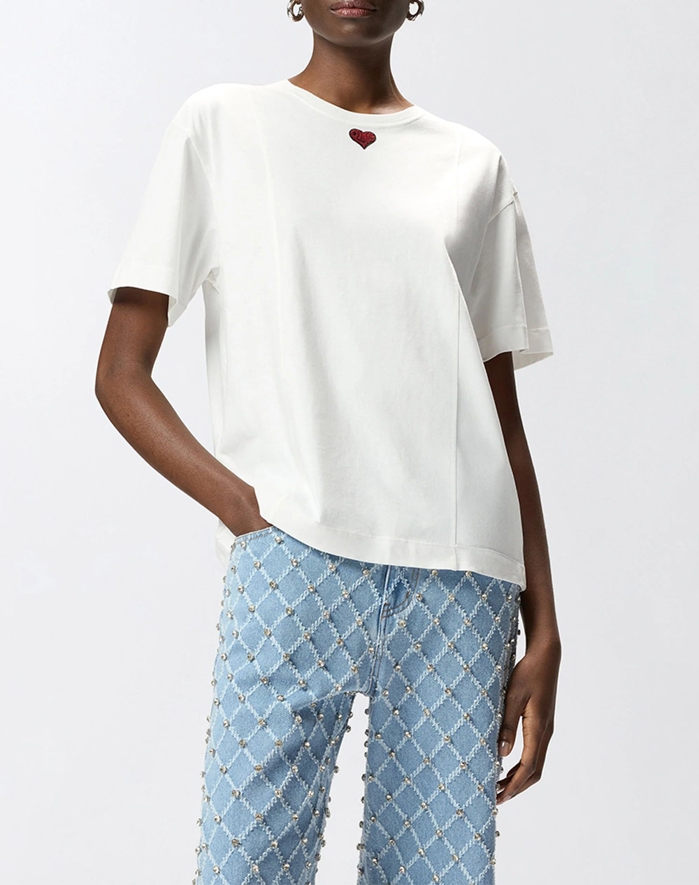 PINKO TORTINO T-SHIRT JERSEY DI COTO