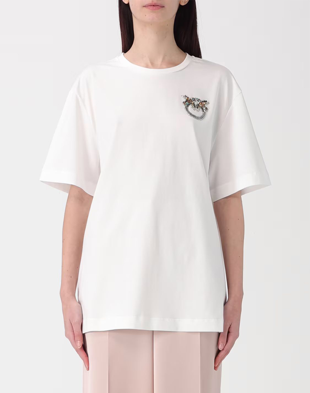 PINKO STREPITOSO T-SHIRT JERSEY RICA