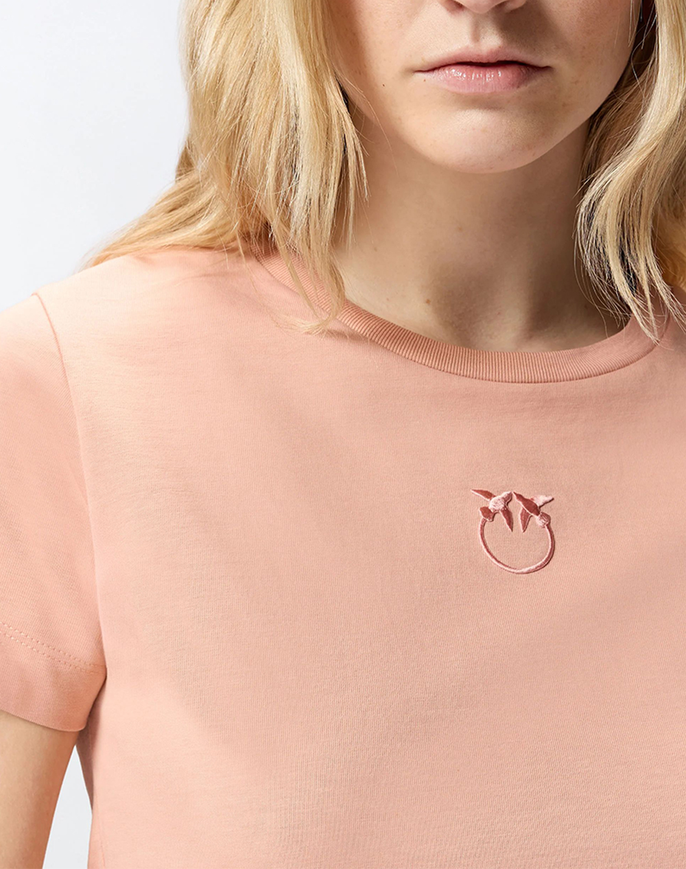 PINKO BUSSOLOTTO T-SHIRT JERSEY PATC