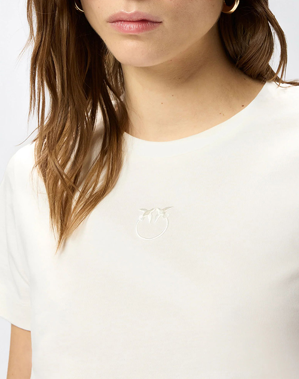PINKO BUSSOLOTTO T-SHIRT JERSEY PATC