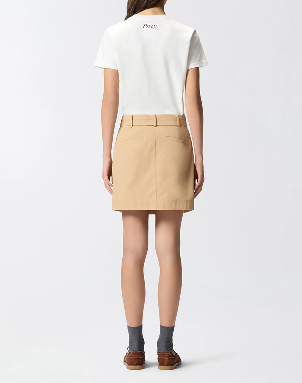 PINKO TRAPANI HIGH TRIM T-SHIRT JERS