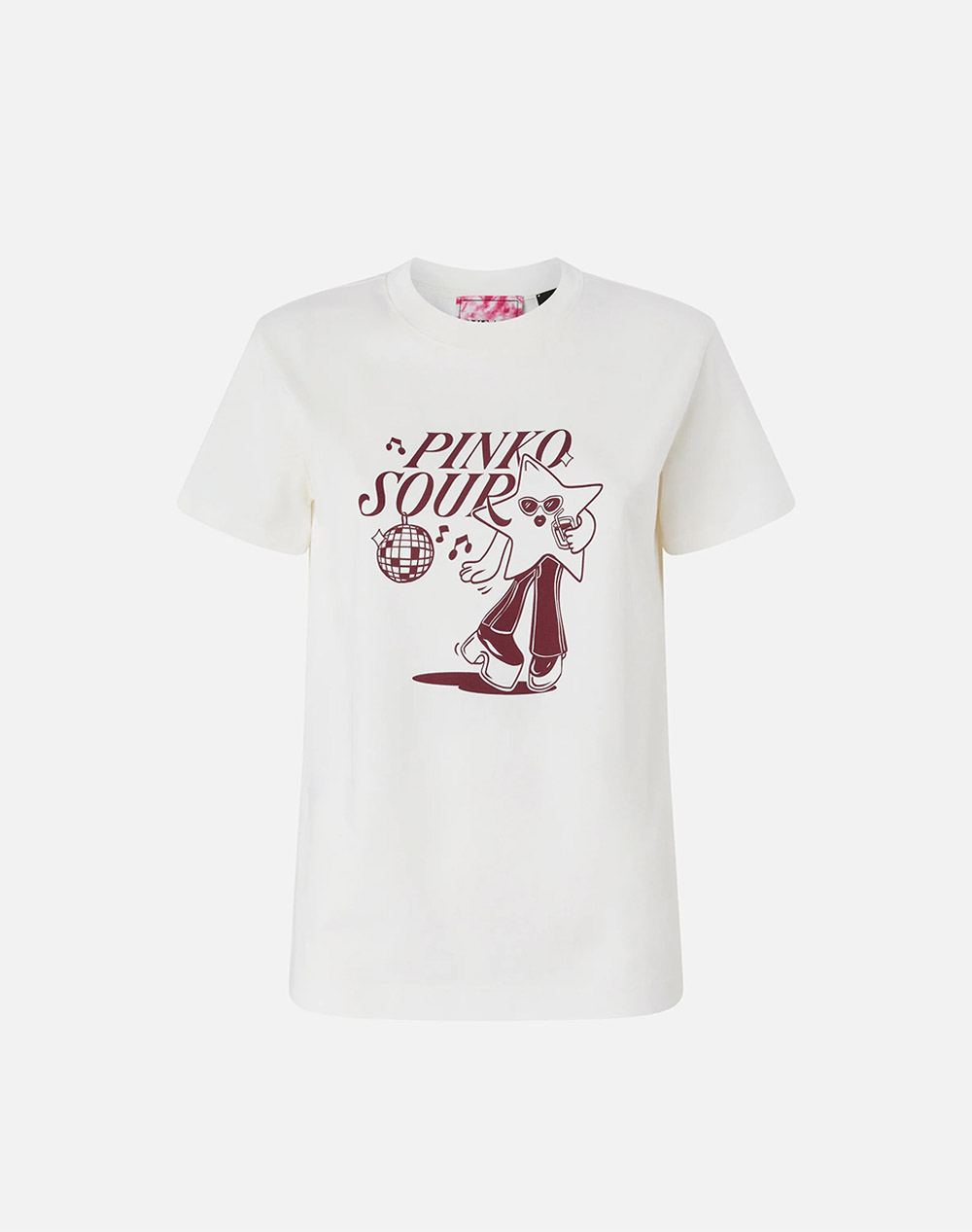 PINKO TRAPANI HIGH TRIM T-SHIRT JERS