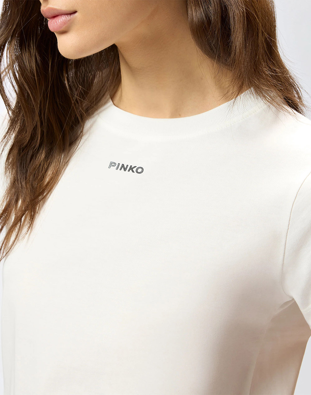 PINKO BASICO T-SHIRT JERSEY LOGO STA