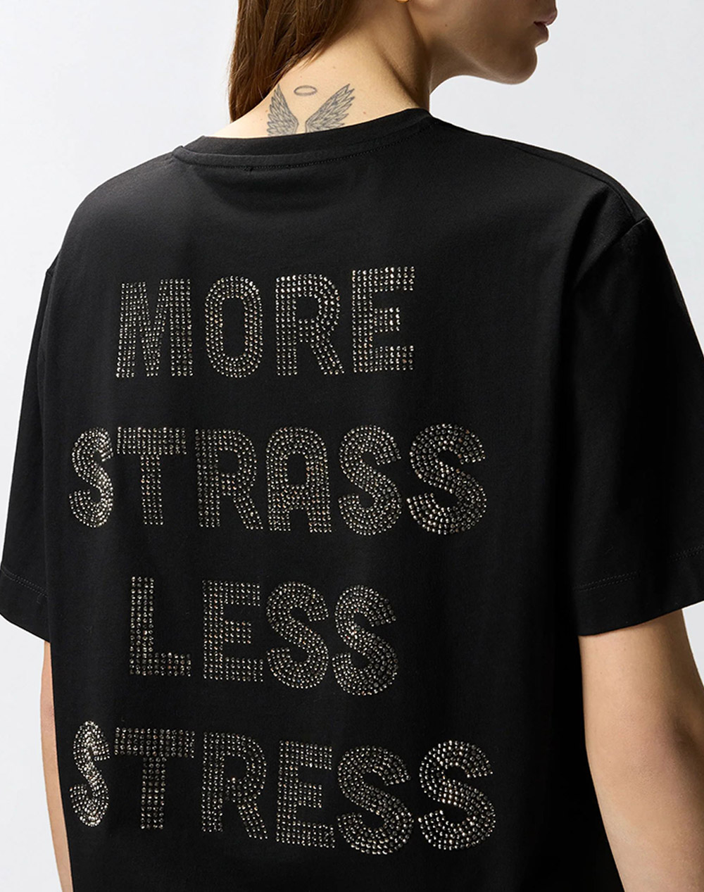 PINKO STREPITOSO T-SHIRT JERSEY LOGO