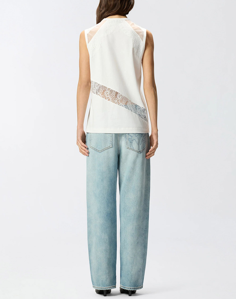 PINKO MOLLY MAGLIA JERSEY COTONE CON