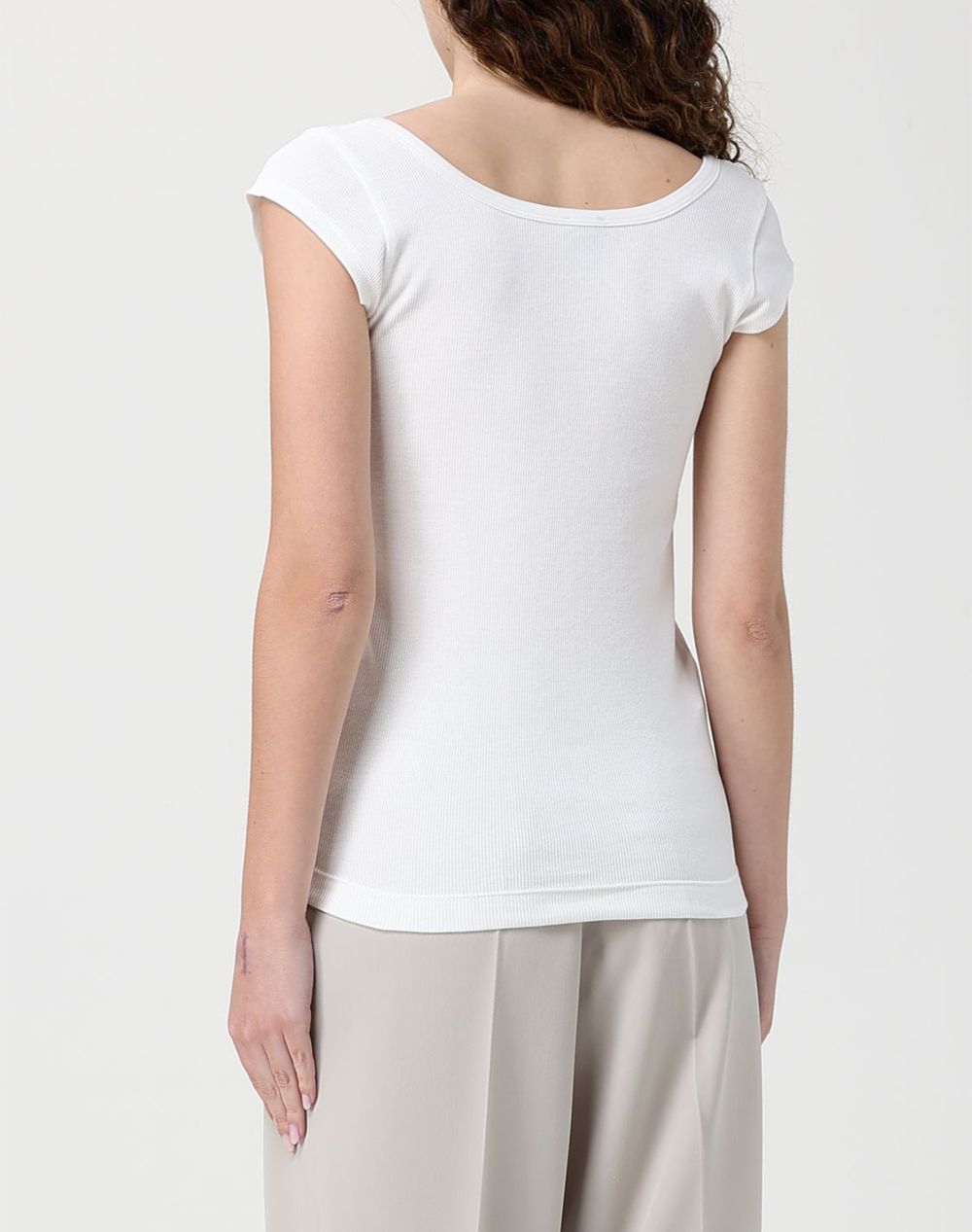 PINKO TENACE TOP COSTINA COTONE LOGO