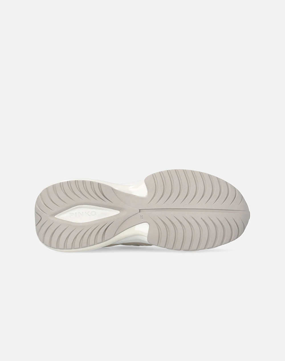 PINKO SHOES ARIEL 34 - SNEAKER CALF LEATHER/KNIT CORDA