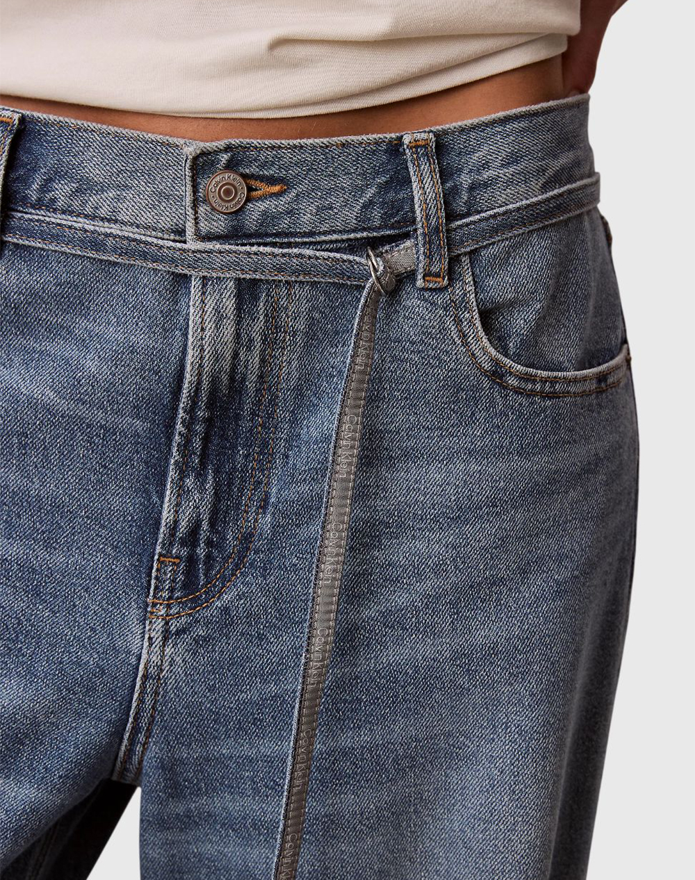 CALVIN KLEIN LOW RISE BAGGY OVERNIGHT BLUE