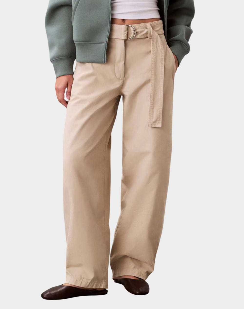 CALVIN KLEIN JEANS COTTON SEAMED PANT