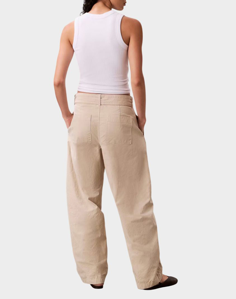 CALVIN KLEIN JEANS COTTON SEAMED PANT