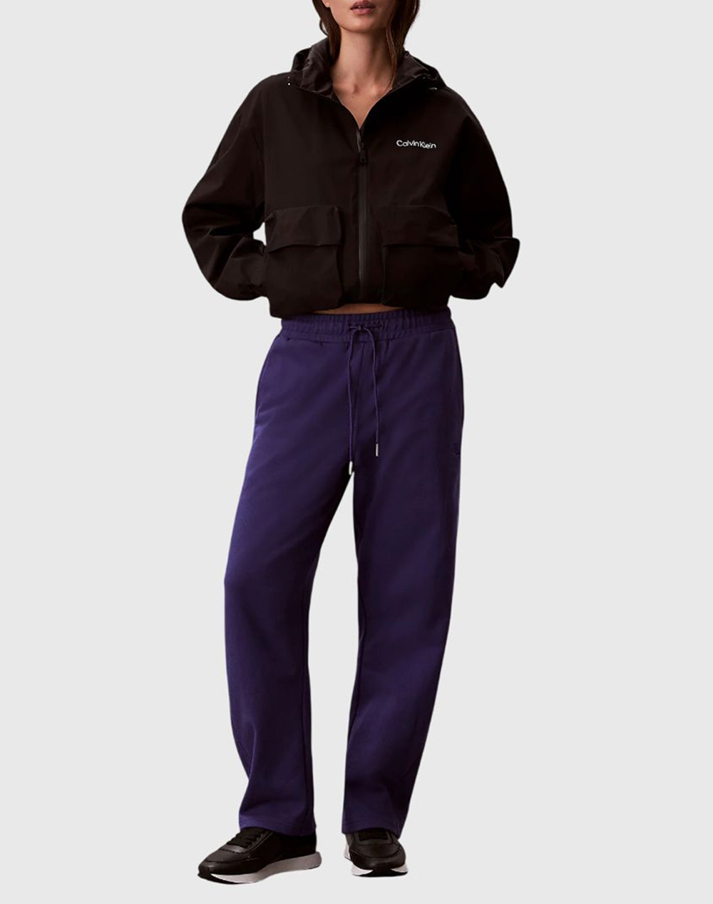 CALVIN KLEIN MONOGRAM FRENCH TERRY BARREL PAN