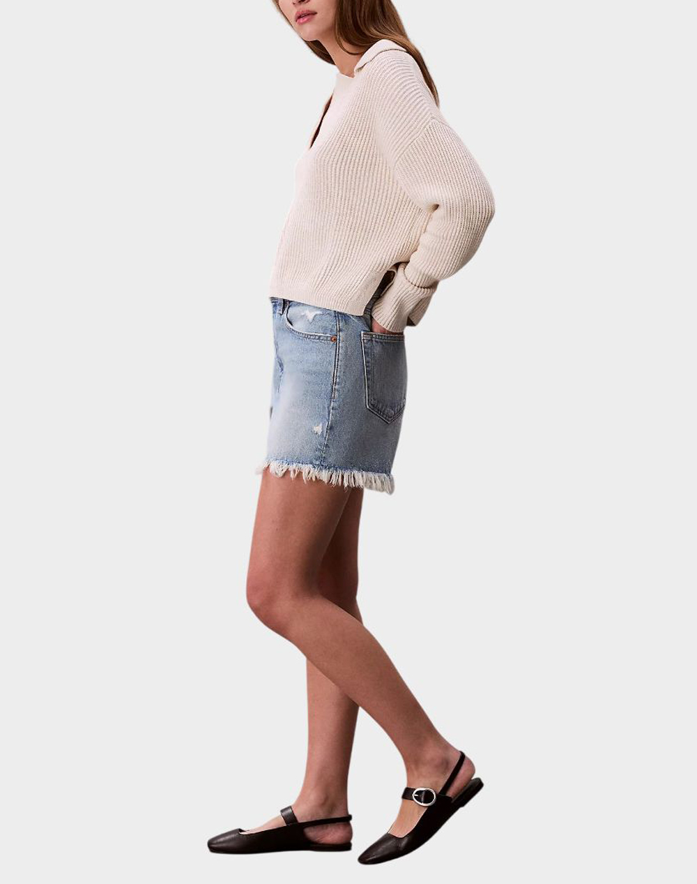 CALVIN KLEIN JEANS 90S SHORT 3 IN BARDOT BLUE