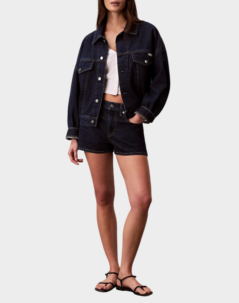 CALVIN KLEIN JEANS RELAXED TRUCKER TRUE INDIGO