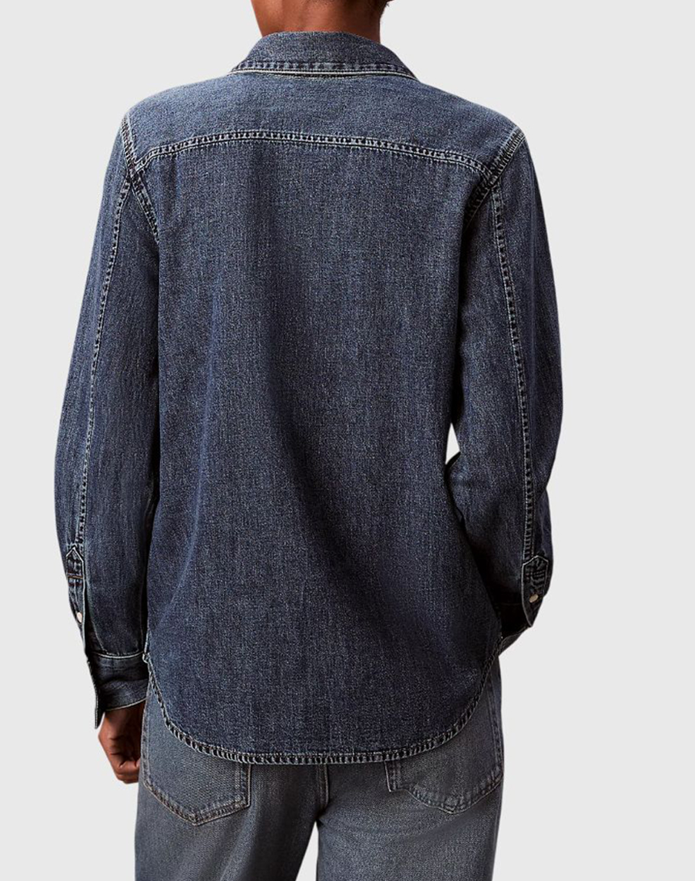 CALVIN KLEIN LS CLASSIC DENIM SHIRT BLUE WHAR