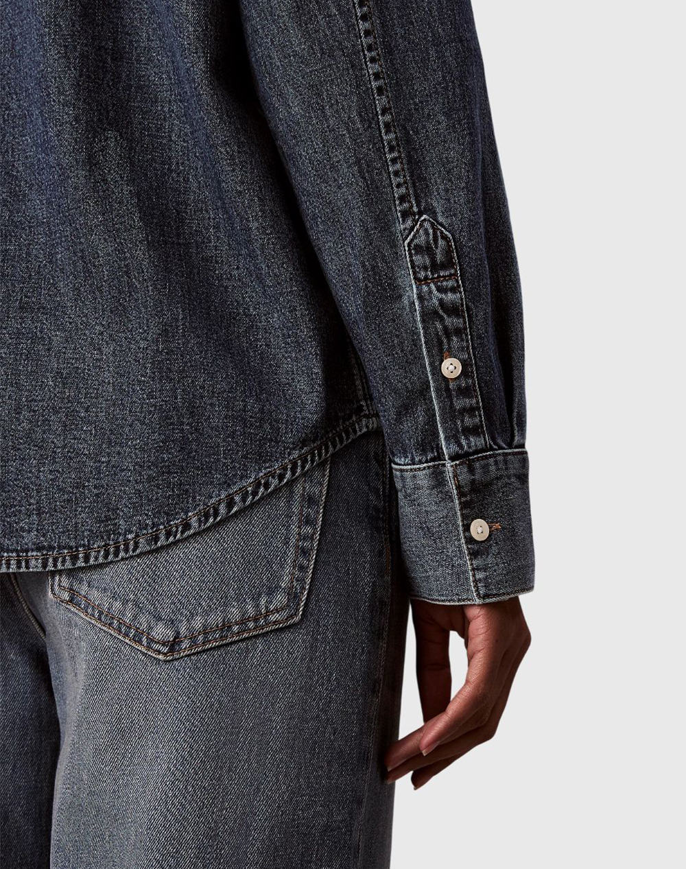 CALVIN KLEIN LS CLASSIC DENIM SHIRT BLUE WHAR