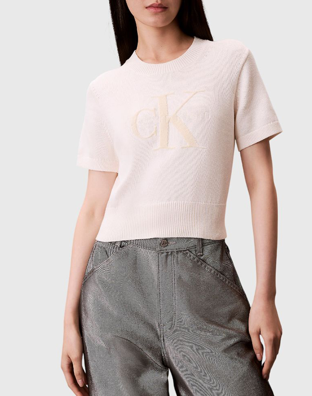 CALVIN KLEIN JEANS CHUNKY COTTON GRAPHIC VEST