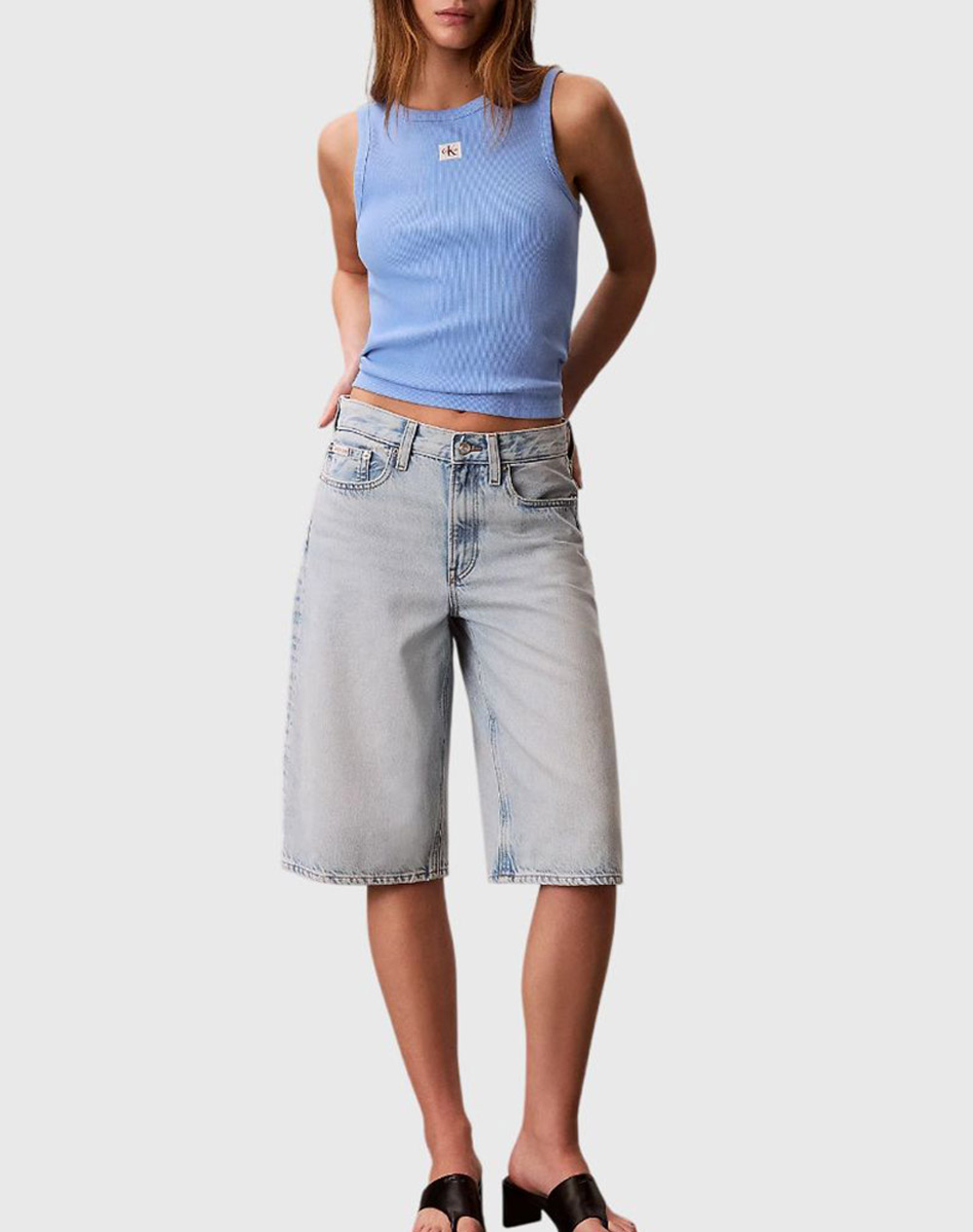 CALVIN KLEIN JEANS A - WVN LBL 2X2 CTTN