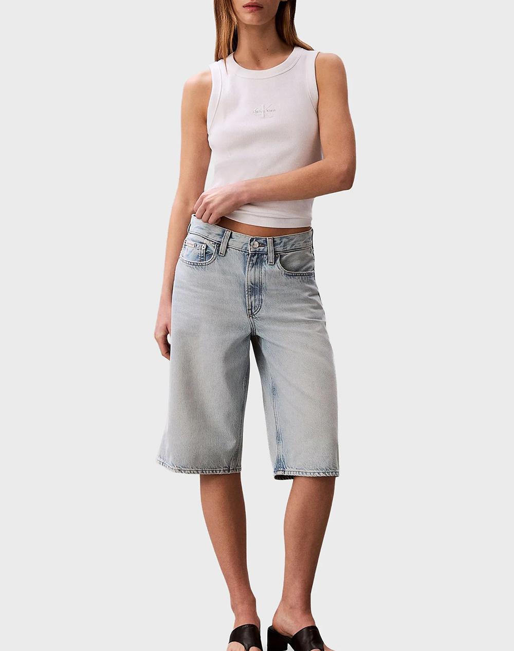 CALVIN KLEIN JEANS SL MONOGRAM RIB TANK