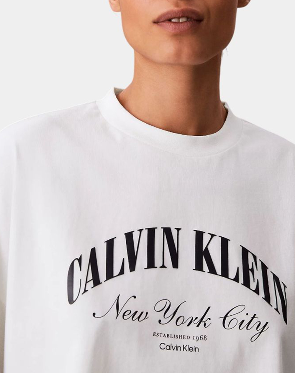 CALVIN KLEIN JEANS SS CROPPED BOXY HERITAGE CREST L