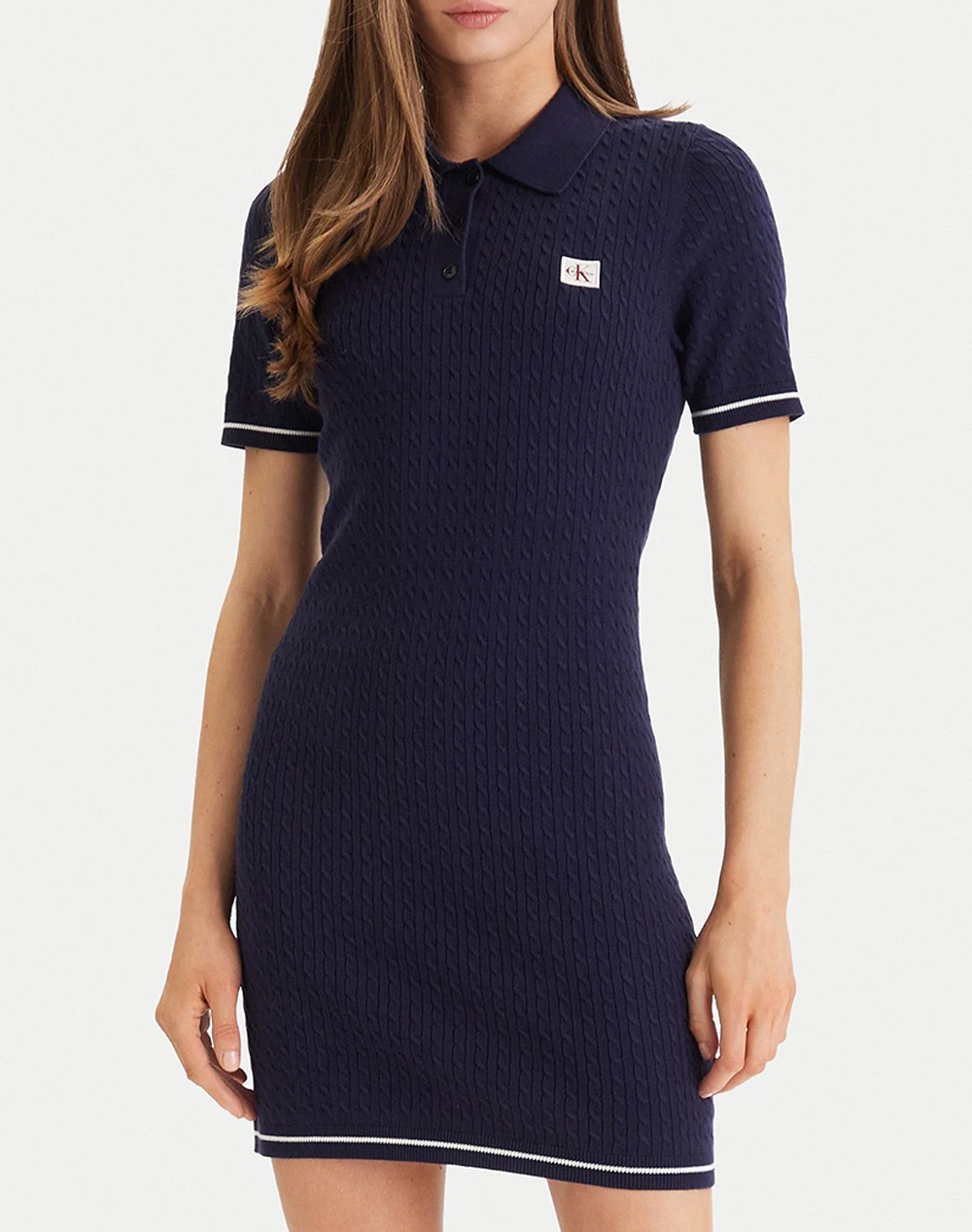 CALVIN KLEIN JEANS MICROCABLE MINI DRESS