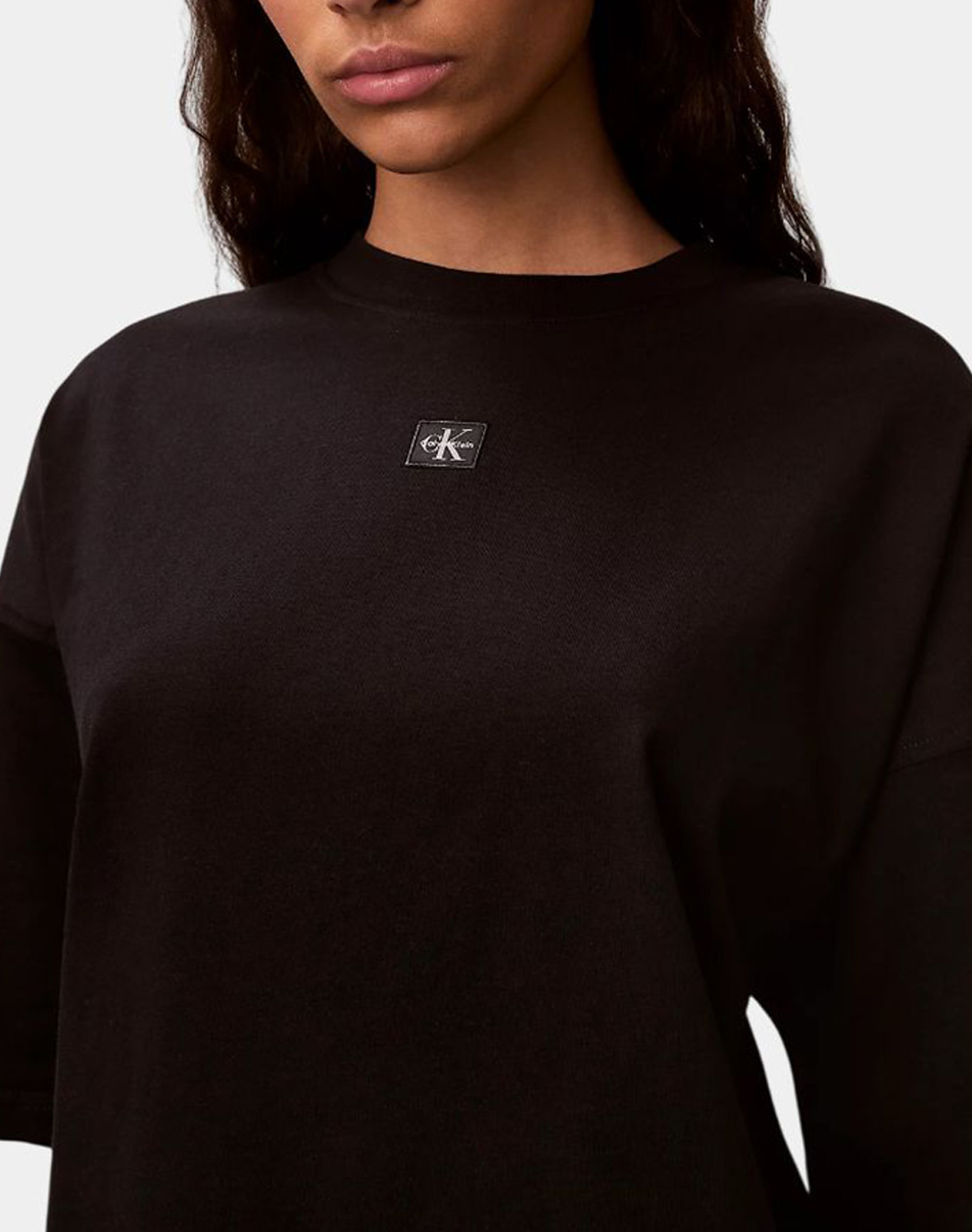 CALVIN KLEIN JEANS SS WOVEN LABEL OVERSIZED TEE DRE