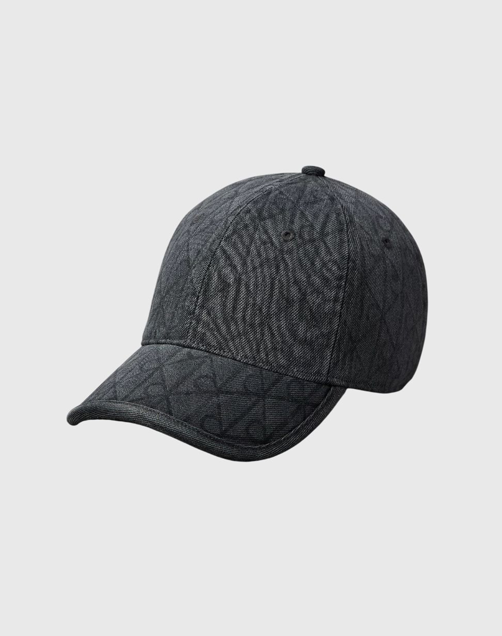 CALVIN KLEIN JEANS DENIM EMBLEM BURNOUT w PATCH CAP